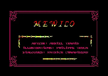 Mewilo (F) (2 faces) (1987) (CPM) screen shot title